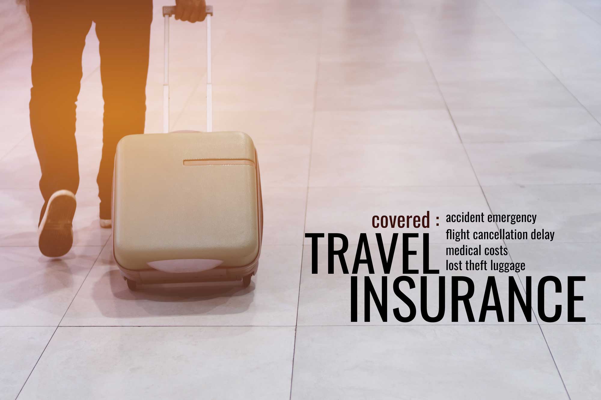 What does business accident and travel insurance cover?